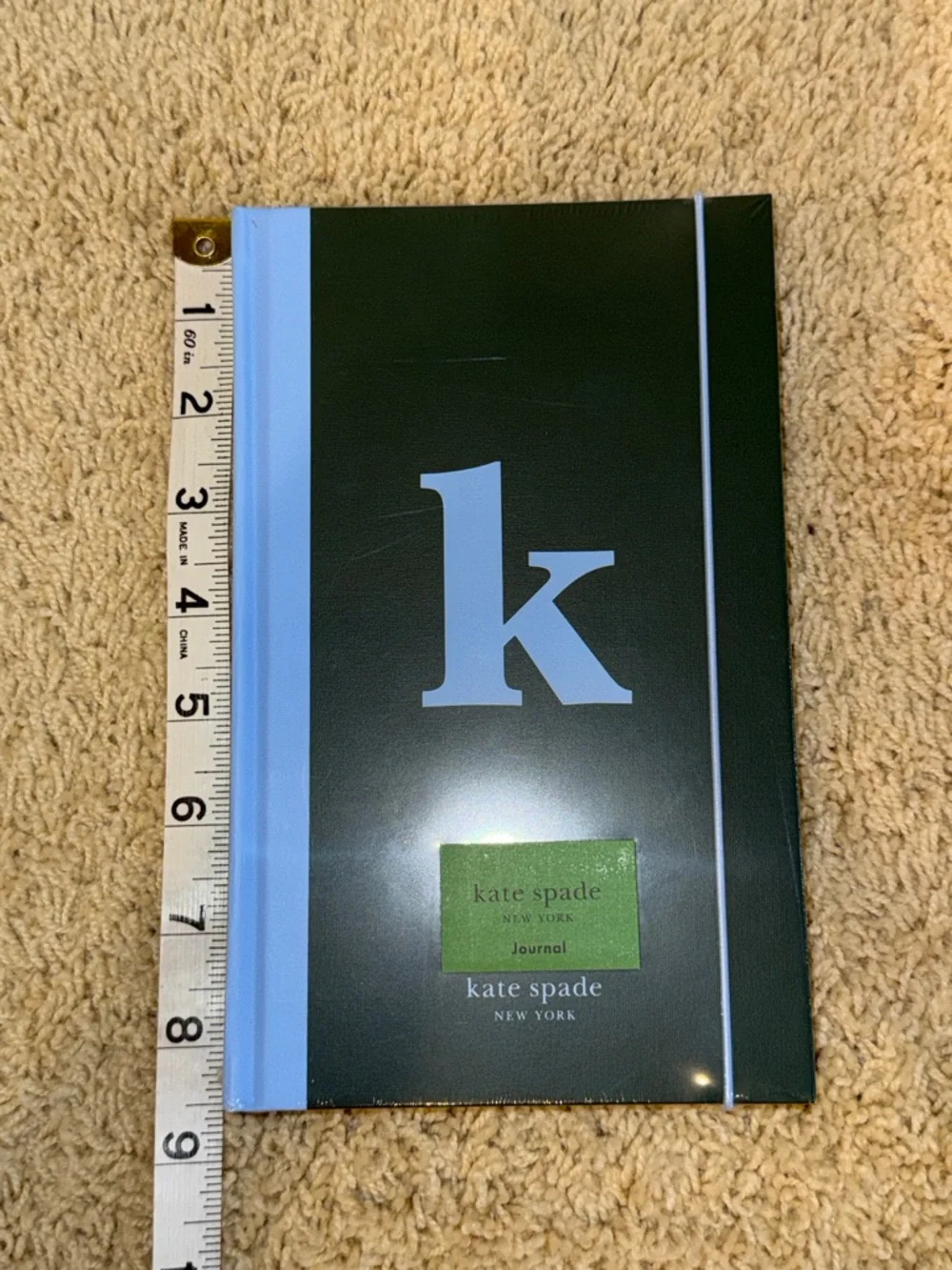 kate spade Dark Green Journal with Light Blue ‘k’